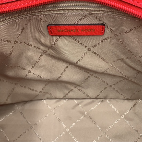 Michael Kors Jet Set Travel Small Leather Top Zip Shoulder Tote Handbag - Picture 14 of 16